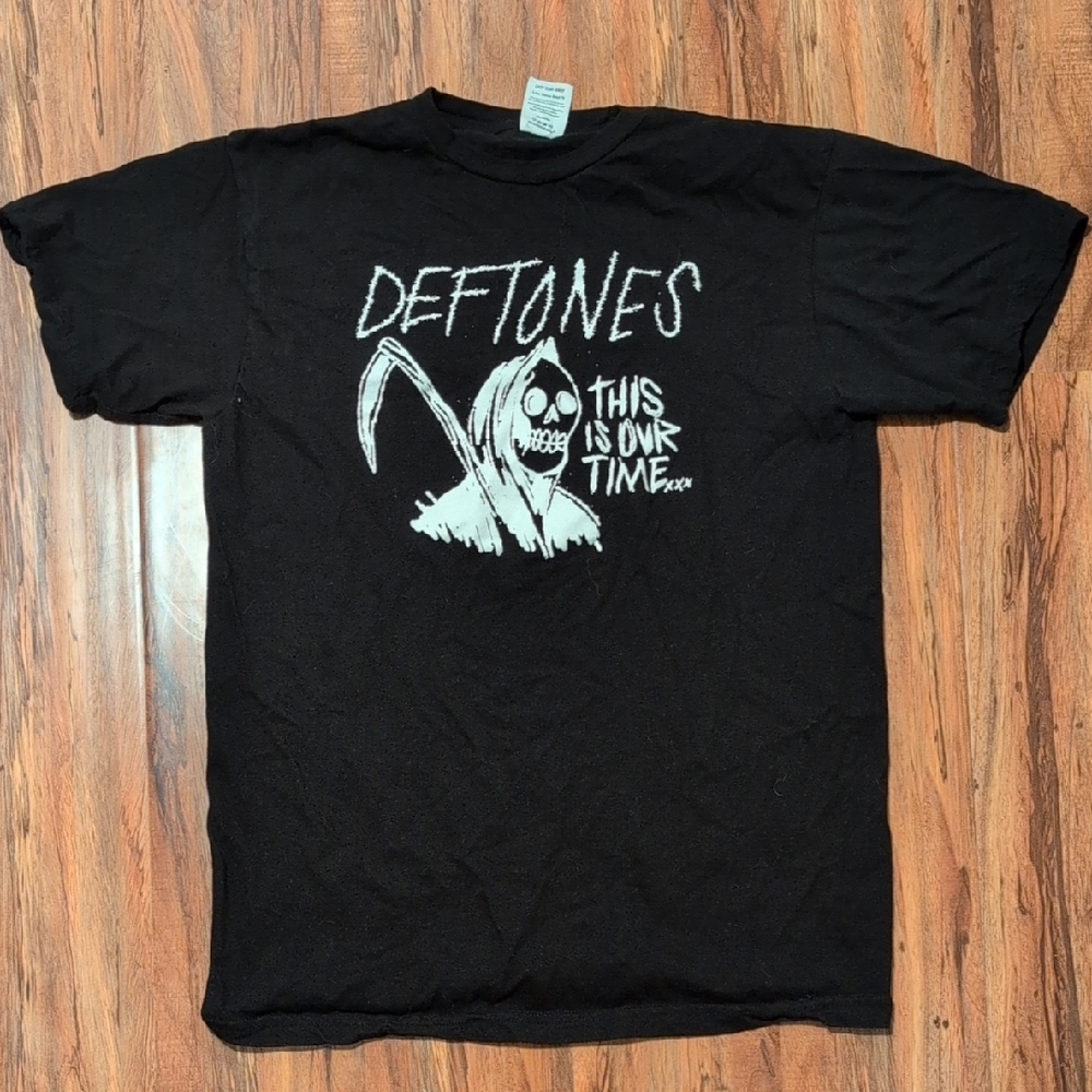 Deftones Black and White Short Sleeve Tee